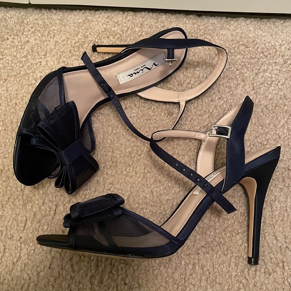 Nina navy blue sandals - Picture 6 of 6